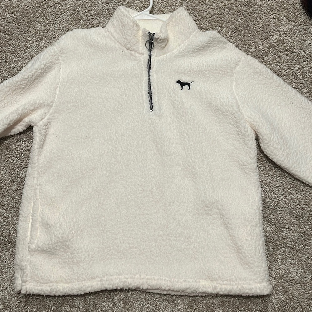 Victoria Secret PINK Sherpa quarter zip pullover